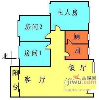 小康人家3室1厅1卫户型图