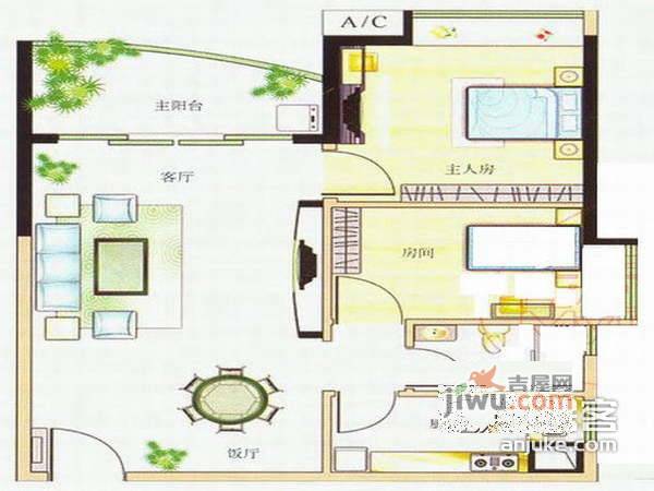 芳满庭园3室2厅2卫111㎡户型图