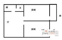 广氮新村2室1厅1卫户型图