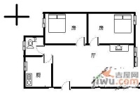 恒宝华庭2室2厅1卫67㎡户型图