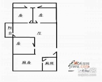 农林下路小区3室2厅1卫88㎡户型图