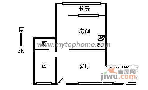 农林下路小区1室1厅1卫户型图