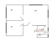 农林下路小区2室1厅1卫47㎡户型图