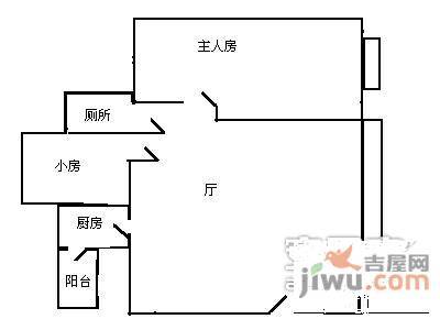 怡苑小区2室2厅1卫109㎡户型图