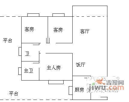 嘉宝华庭3室2厅2卫112㎡户型图