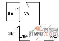 鸿发广场2室1厅1卫81㎡户型图