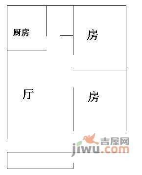 鸿发广场2室1厅1卫81㎡户型图