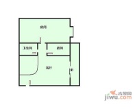 冠庭园2室1厅1卫63㎡户型图