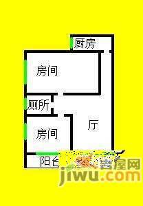 冠庭园3室1厅1卫78㎡户型图