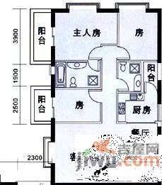 华骏花园3室2厅2卫145㎡户型图