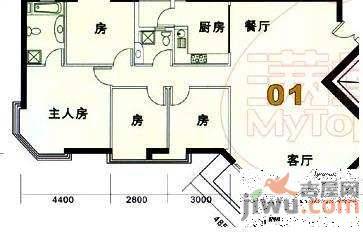 华骏花园4室2厅2卫户型图