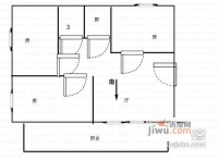 西秀园3室2厅1卫83㎡户型图