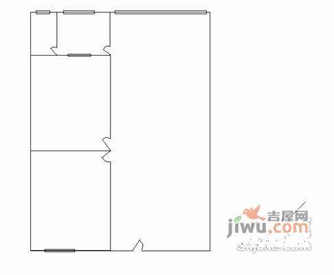 翠景苑2室1厅1卫62㎡户型图