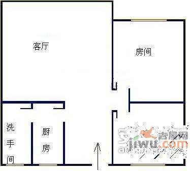 青龙坊小区2室2厅1卫户型图