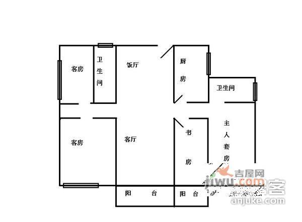 春晖闲庭4室2厅2卫152㎡户型图