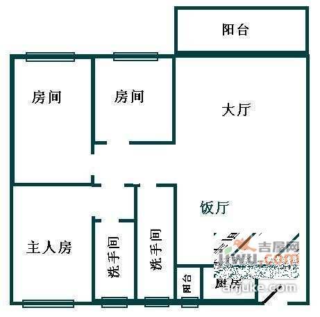 春晖闲庭3室2厅2卫150㎡户型图