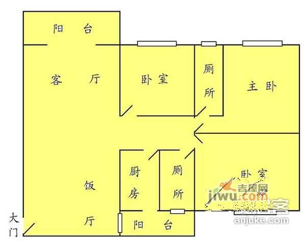 春晖闲庭3室2厅2卫150㎡户型图