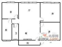 秀全路小区3室2厅1卫110㎡户型图