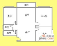 江景苑3室2厅1卫104㎡户型图