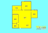 元邦明月园2室2厅1卫90㎡户型图