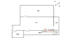 汇友苑1室1厅1卫户型图