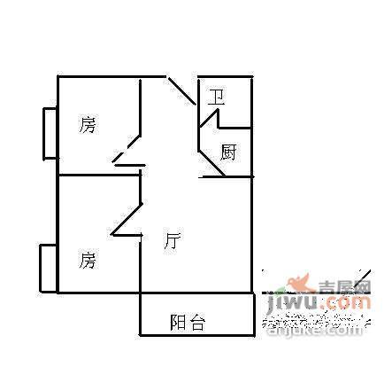 和安大厦2室1厅1卫70㎡户型图