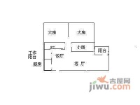 可逸名庭3室1厅1卫83㎡户型图