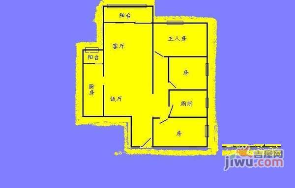 可逸名庭3室2厅2卫120㎡户型图