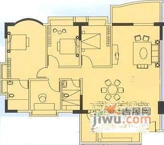 叠翠台4室2厅2卫124㎡户型图