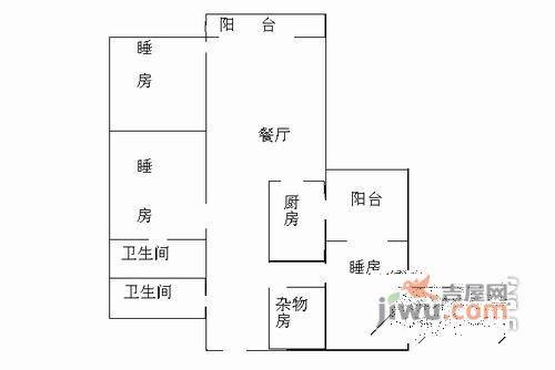 聚龙阁3室2厅2卫户型图