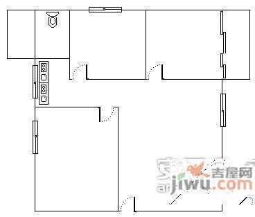 龙口小区3室2厅1卫90㎡户型图