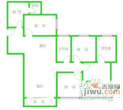 陶然庭苑4室2厅2卫149㎡户型图