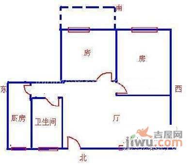 陶然庭苑3室2厅2卫117㎡户型图