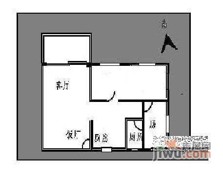 穗花新村2室2厅1卫72㎡户型图