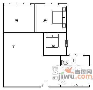 银燕大厦天鸿阁3室2厅1卫103㎡户型图