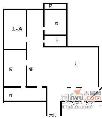 东城花园4室2厅2卫155㎡户型图