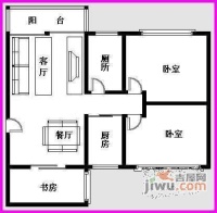 江南新邨3室2厅1卫户型图