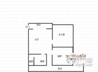 美心东苑2室2厅1卫75㎡户型图