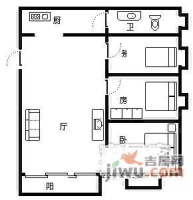 华燊大厦3室1厅1卫78㎡户型图