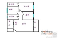 滨江绿园3室2厅1卫93㎡户型图
