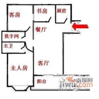 滨江绿园2室2厅1卫户型图