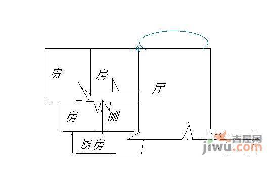 丽晴轩3室2厅1卫87㎡户型图