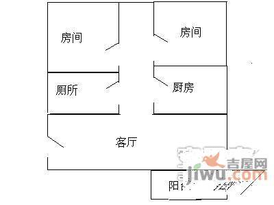 御晖苑2室1厅1卫户型图