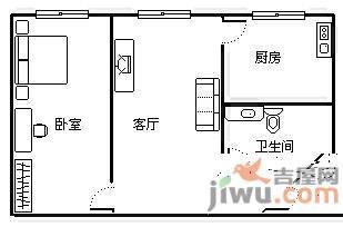 德安大厦1室1厅1卫96㎡户型图