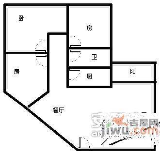 金湖雅苑3室2厅1卫98㎡户型图