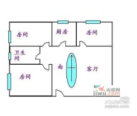 怡居新村3室2厅2卫90㎡户型图