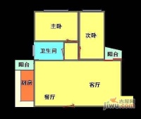 白云明珠广场2室1厅1卫75㎡户型图