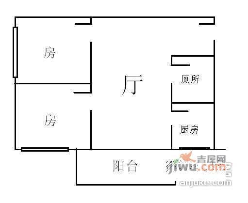 基立大厦2室2厅1卫72㎡户型图