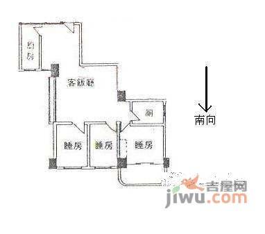 龙口小区2室2厅1卫户型图