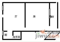 建设二马路小区1室1厅1卫48㎡户型图